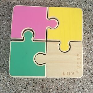 Lovevery 4 piece chunky jumbo Colorful Puzzle Toy